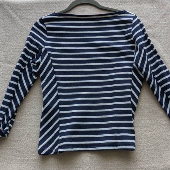 Petit Bateau Women's stripe 3/4 sleeve top - Picture 3 of 5